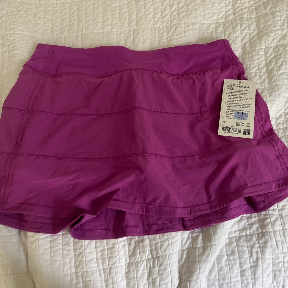 Lululemon Pace Rival MR skirt 10L